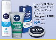 Nivea Men Face Care Or Shave Prep Products-Each