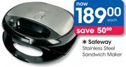 Safeway Stainless Steel Sandwich Maker-Each