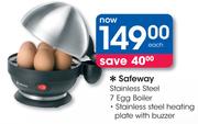 Safeway Stainless Steel 7 Egg Boiler-Each