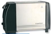 Safeway 4 Slice Stainless Steel Toaster-Each