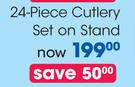 Clicks 24-Piece Cutlery Set On Stand