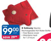 Safeway Electric Rechargeable Hot Water Bottle-Each