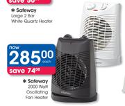 Safeway 2000 Watt Oscillating Fan Heater-Each