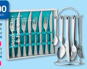 Clicks 24-Piece Cutlery Set On Stand