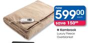 Kambrook Luxury Fleece Overblanket-Each
