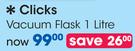 Clicks Vacuum Flask-1Ltr Each