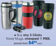 Clicks Travel Mugs-Each