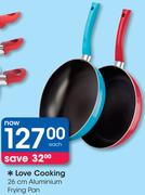 Love Cooking 26Cm Aluminium Frying Pan-Each