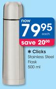 Clicks Stainless Steel Flask-500ml
