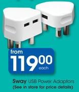 Sway USB Power Adaptors-Each