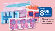 Clicks Tissues-Per Pack