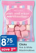 Clicks Pink & White Marshmallows-Per Pack