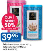 D'licious Wafer Sticks-370g Per Pack