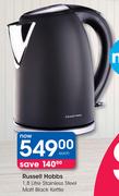 Russell Hobbs 1.8Ltr Stainless Steel Matt Black Kettle