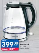 Kambrook 1.7Ltr Glass Kettle