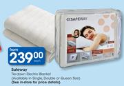 Safeway Tie-Down Electric Blanket-Each