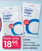 Clicks Zipper Bags-Per Pack