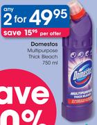 Domestos Multipurpose Thick Bleach-2x750ml