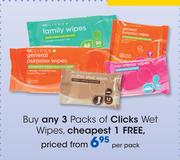 Clicks Wet Wipes-Per Pack