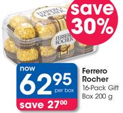 Ferrero Rocher 16 Pack Gift Box-200g Per Box