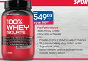 Pro Performance 100% Whey Isolate Chocolate Or Vanilla-909g