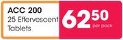 ACC 200 25 Effervescent Tablets-Per Pack