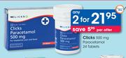 Clicks 500mg Paracetamol-2x24 Tablets