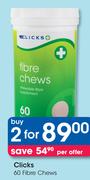 Clicks 60 Fibre Chews-2's