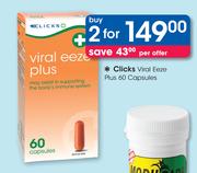 Clicks Viral Eeze Plus 60 Capsules-2 Packs