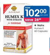 Natrx Humex K 60 Capsules-Per Pack
