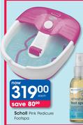Scholl Pink Pedicure Footspa Each