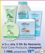 Oh So Heavenly Foot Care Products Each