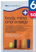 Clicks Body, Mind And Energy-6x5 Tablets