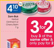 Zam-Buk Herbal Ointment Or Cherry Balm-7g-Each
