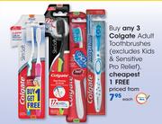 Colgate Adult Toothbrushes(Excluding Kids & Sensitive Pro Relief)-Each