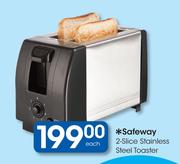 Safeway 2-Slice Stainless Steel Toaster