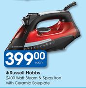 Russell Hobbs 2400 Watt Steam & Spray Iron with Ceramic Soleplate