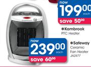 Safeway Ceramic Fan Heater JA2477