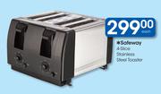 Safeway 4-Slice Stainless Steel Toaster
