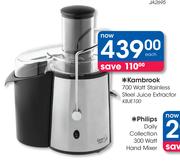 Kambrook 700 Watt Stainless Steel Juice Extractor KBJE100