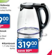 Kambrook 1.7Ltr Glass Kettle
