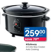 Safeway 3.5Ltr Slow Cooker Auto Cooking
