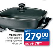 Safeway Small Electric Frying Pan with Glass Lid