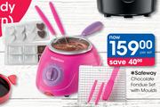 Safeway Chocolate Fondue Set With Moulds-Per Set