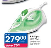 Philips 1800 Watt Steam Iron-GC1020/70 Each