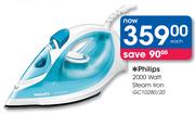 Philips 2000 Watt Steam Iron-GC10280/20 Each