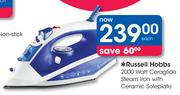 Russell Hobbs 2000 Watt Ceraglide Steam Iron With Ceramic Soleplate Each