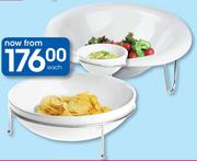 Clicks Round Bowl With Dip In Stand