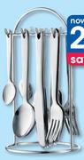 Clicks 24 Piece Cutlery Set On Large Stand-Per Set