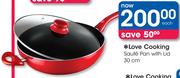 Love Cooking Saute Pan With Lid-30Cm